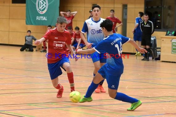 Futsal-Kreismeisterschaften Sinsheim B-Junioren in der Kraichgauhalle in Gemmingen - Futsal Endspiel B-Junioren SV Rohrbach/S vs JSG Obergimpern/Bonfeld/Fürfeld 1 (© Siegfried Lörz)